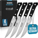 Cutluxe Steak nugade komplekt, 4-osaline nugade komplekt 13 cm - Steak nuga Kokkade nuga Lihanuga - ergonoomiline disain ja &auml;&auml;rmiselt terav - Artisan seeria