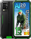 Blackview BV4800SE Android 15 Outdoor mobiiltelefon 2025, 12GB + 64GB/2TB ehitusplatsi mobiiltelefon, 6,56-tolline HD+ v&auml;listelefoni ilma lepinguta, 16MP, 5100mAh, IP68 veekindel, Dual SIM 4G