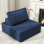 PurrJoys Modern Lounge Chair, diivan, 1-kohaline kangast diivan reguleeritava seljatoega, &uuml;hekohaline diivan, lamamistool, Lounge & kokteilitool, diivan diivan elutuppa, magamistuppa, k&uuml;lalistetuppa