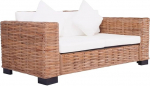 Elutoa m&ouml;&ouml;blikomplektid,Diivanikomplektid elutuppa,Diivanvoodi,2-Sitzer Gartensofa Nat&uuml;rliches Rattanmodulaarne diivan,modulaarne diivan,V&auml;lisplatsi m&ouml;&ouml;bel,