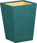 Rhodia 194625C - Pr&uuml;gikast 27 x 27 x 32 cm, kunstnahast, elegantne ja praktiline, 1 tk, p&auml;hkliroheline