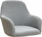 Toolikatted komplekt 6 k&ouml;&ouml;gitoolist koos k&auml;etugedega Stretch Office High-Backed Chair Cover Corn Grain Velvet Armchair Protective Cover toolid istmepadi s&ouml;&ouml;gitoa pulmapeo Hotel
