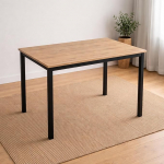 SAM Agata s&ouml;&ouml;gilaud | S&ouml;&ouml;gilaud 110 x 70 cm | Puit | V&auml;rv: Tamm | V&auml;ike k&ouml;&ouml;gilaud ja laud | Lauaplaat 15 mm | Mustade lauajalgadega s&ouml;&ouml;gilaud | Modernne sirge serva
