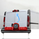 Tagumise vaate kaamera Fiat Ducato 3 / Peugeot Boxer / Citroen Jumper 2006-2017, autokaamera kolmanda piduritule jaoks, IR &ouml;&ouml;n&auml;gemine, reguleeritav nurk, IP67 veekindel, tagurdusjoonega