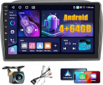 4+64G Android autoradio Fiat Doblo 2010-2015/Opel Combo 2011-2018 juhtmevaba Carplay & Android Car, 9-tolline IPS puuteekraaniga raadio koos Bluetooth 5.0/GPS/Reversioonikaamera/FM/WiFi/SWCga