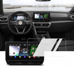 BIXUAN 10-tolline &uuml;hilduv Seat Leon MK4 5F KL ST FR Cupra Formentor kaitsekile 2020-2022 Navigatsiooniekraani kaitsekile L&auml;bipaistev 9H karastatud klaasist kaitse GPS navigatsioonikilega