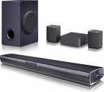 LG SQC4R 4.1 Soundbar (220W) koos juhtmevaba subwooferi ja tagumiste k&otilde;laritega (Adaptive Sound Control, Bluetooth), must