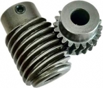 1 moodul 5:1 suhe Worm Wheel Set 45 Steel 1 m 20 hammastega turbiini Worm hammasratta masinad sissel&uuml;litusnurk (8 mm hammasratas 8 mm varrega)