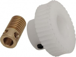 Pinion Gear 1 Piece Worm Gear Worm Rod Set, 1:30 Ratio, 0.5 moodul, 30 hammast, POM Turbine Gear, 6mm Bore, Brass Worm Rod Transmission Project Drive Mehaanika jaoks
