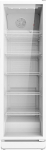 SCHOEPF GKS350S Commercial Drinks Fridge - Recirculation - Glass Door Fridge - 347L - 5 Adjustable Wire Shelves - White - 194.5cm Height