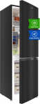 CHIQ CBM159LEBD Freestanding Fridge Freezer | Fridge-Freezer 144 cm Height, 47 cm Wide, 157 L (109L/48L) | Low Frost | 152 kWh per Year | LED Litcht | Black Stainless Steel