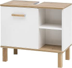 Schildmeyer Padua 142176 Valge l&auml;ikiv tammepuu 65,2 x 35,0 x 60,1 cm Country House Decor