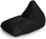 Roheline Bean Indoor Bean Bag Fur Look 150 x 100 x 100 cm, 220 liitri EPS helmedega, pehmete pehmete pesemisv&otilde;imalustega, p&otilde;randapadi, istmepadi, istmepadi, must