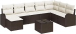 Rantry Garten Diivan Set Set aus 9 Wei&szlig; PE Rattan Garten Diivan Set Gartenlounge Model3346168