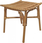 Meubletmoi V&auml;ike ruudukujuline naturaalsest rotangist kumer kuju - boheemlaslik ja juhuslik - Sarapuu