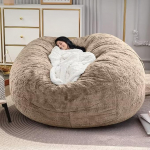 LCYFBE Bean Bag Tool Cover (ainult kate, ilma t&auml;itematerjalita), pehme kohev PV Velvet, pestav, Lazy Diivan Duvet Cover, elutuba, magamistuba, v&auml;lism&ouml;&ouml;bel (150 x 75 cm)