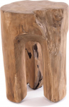 DESIGN DELIGHTS Rustic Log Tree Trunk Stool 41 x 29 x 29 cm (H x W x D), Old Wood, Natural