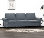 3-kohaline diivan Diivan Lounge diivan L&otilde;&otilde;gastav diivan K&uuml;lalissohva Polsterdatud diivan Elutoa diivan Relax diivan magamistuppa K&uuml;lalistetuba Tumehall 180 cm Velvet