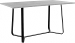 byLIVING TALEA Dining Table, Modern Kitchen Table, Large Sled Table, Melamine, Grey, 140 x 90 cm, H 76 cm