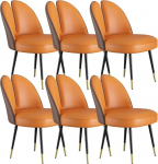 GAOBINGB Set mit 6 Tischsets aus Leder mit Katzenkrallenmotiv f&uuml;r den Esstisch in der K&uuml;che, ideal f&uuml;r Schlafzimmer, Ehezimmer, Balkon, Frisiertisch und Schminkbereich, Kaffee und Oran