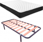 Homey Sleep Pro komplektvoodi koos p&ouml;&ouml;rdmadratsiga + p&otilde;hiline liugraam, sulamterasest, hall, 105 x 190 cm