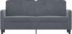 359443 2-kohaline diivan tumehall 140 cm Velvet