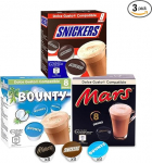 Mars, Snickers ja Bounty Dolce Gusto kuuma &scaron;okolaadi kapslid - 24 kuuma &scaron;okolaadi kapslit