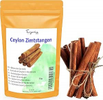 1 kg tseiloni kaneelipulgad, kvaliteetsed tseiloni kaneelipulgad (10 cm pikk), Cinnamomum Verum, intensiivne aroom ja maitse, 100% looduslik, puhas ja ilma lisaaineteta Tazarin Ltd.