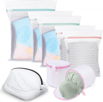 flintronic Laundry Net for Washing Machine, Laundry Net Laundry Bag Bra Laundry Bag Laundry Bag Laundry Bag Durable Shoes Wash Bag for Blouse, Shoes, Bra, Underwear, Baby Clothes, Wash Bag - Pack of 8