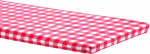 PATIKIL Picnic Tablecloth Waterproof Vinyl Suitable 6 ft Tablecloth Flannel Back Elastic Edge for Rectangle Table Red 30 x 72 Inch