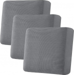 H.VERSAILTEX Super Stretch Seat Cushion Covers, Sofa Covers, Couch Cushion Covers, Slipcover Sets, Thick Jacquard Texture Twill Fabric (3 Pieces, XL Sofa Cushion Covers, Grey)