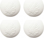 Wall Vase Humidifier Set of 4 Ceramic Botanical Flat for Attaching to Radiator Heater Water Evaporator Diffuser a1658