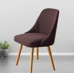 Mswborml Kaarev k&auml;etugedega tugitooli kaitsekate, 4/2 komplekt, Stretch-kate tugitoolidele, s&ouml;&ouml;gitoa toolidele, pestav kate, baaritooli, toolikatted, elastne toolikate, tume kohv, 4