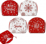 Barydat tooli padjakatted sidemetega s&ouml;&ouml;gitoa toolidele, 16x17-tollised j&otilde;ulutoolide istmekatted, D-kujulised terrassipadjakatted s&ouml;&ouml;gitoa toolidele, s&ouml;&ouml;gitoa istmekate, Slipcover, 4 komplektis