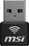 MSI AX1800 Nano WiFi USB adapter - PC/Laptop jaoks, WiFi 6 Dual-Band 2.4G/5G WLAN vastuv&otilde;tja adapter lauaarvutile, reisi suurusega, toetab Windows 11,10 operatsioonis&uuml;steemi