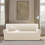 BellaHills High Stretch Diivan Cover, kaasaegne diivani viskamine, veekindel diivanikate elutoa kaitsja koertele lemmikloomadele, elevandiluu, pluss suurus 2 istekohaga (162-180 cm)