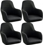 Stretch toolikatted Toolikate koos k&auml;etoedega 2/4/6 s&ouml;&ouml;gitoa toolikate K&otilde;rge seljatoega toolikate Kaitsekate s&ouml;&ouml;gitoa, kontori kaitsekate