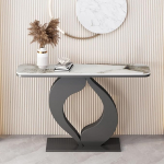Generisch Stilvoller schwarzer Konsolentisch mit Stauraum - 120 cm (47,2 Zoll) - Ideal f&uuml;r Eingangsbereich, Sofaecke und Wohnzimmer - Moderne Aufbewahrungs- und Dekorationsl&ouml;sung