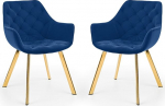 Julian Bowen Lorenzo Dining Chairs Set of 2 Blue