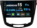 SXAUTO - 6G + 128G - Android 15 IPS autoraadio Nissan X-Trail Qashqai J11 Rouge (2014-2018) - Sisseehitatud Carplay/Android Car/DSP - Kaamera + MIC -DAB roolijuhtimine Fast Boot 360-CAM 2 DIN