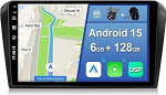 [6GB + 128GB] Android 14 2 DIN autoraadio Mazda 3 (2004-2012) [Integreeritud juhtmevaba CarPlay/Android Car/DSP/GPS] tagantvaate kaamera + MIC-DAB/IPS/juhtimisratta juhtimine/peegelLink/WiFi/USB/4G/360 kaamera