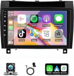 [2+64G] Android 15 autoraadio Mercedes-Benz SLK 2004-2011 jaoks 9-tollise IPS puuteekraaniga, traadita Carplay / Android auto GPS DSP 46EQ 5.1Bluetooth WiFi FM / RDS SWC tagurduskaamera