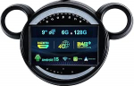 6G + 128G Android 15 autoraadio BMW Mini Cooper Countryman R60 2010-2016 4G DAB + HDMI Wireless Carplay Android auto 9-tolline IPS DSP Mirror Link BT WiFi GPS FM / RDS SWC Tagasivaate kaamera + mikrofon