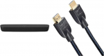 Panasonic SC-HTB200EGK 2.0 Soundbar TV-le (Dolby Soundbar, Bluetooth, HDMI, 80 Watt RMS, v&auml;ike Soundbar) Must & Amazon Basics - Punutud HDMI kaabel, 0,9 m