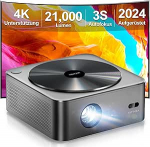 Ultimea projektor Full HD 1080P Native koos autofookuse ja 6D Keystone korrektsiooniga, projektor 4K kodukino toetab 700 ANSI 21000 luumenit, 5G WiFi projektor Bluetooth, v&auml;liprojektor iOS-i jaoks