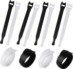 100 St&uuml;ck wiederverwendbare Kabelbinder, Kabelbinder, Klettb&auml;nder, Kabelbinder, Kabelbinder, Organizer, Verschluss f&uuml;r Heimb&uuml;ro-Zubeh&ouml;r