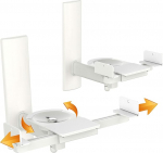 RICOO LH023-W k&otilde;larite seinakinnitused Universaalsed k&otilde;larite seinakinnitused P&ouml;&ouml;ratav kallutatav seinakinnitus Box Bracket Set kuni Max. 25 kg seinakinnitus k&otilde;larite seinakinnitus