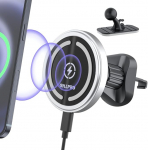 OHLPRO &uuml;hildub iPhone 16-ga, Magsafe autohoidik koos laadimisfunktsiooniga, 15 W kiirlaadimise juhtmevaba autolaadija iPhone 16 15 ProMax/15 Pro/15 Plus/14/13/12 jaoks