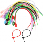 hankekaart 30 St&uuml;ck 22,9 cm Silikon-Kabelbinder, wiederverwendbare Kabelbinder, Kabelbinder, Kabelwickel, Management-Organizer f&uuml;r Zuhause, B&uuml;ro, K&uuml;che, Lebensmitteltasche, gemischte Farben