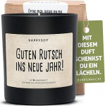 HAPPYSOY Soja l&otilde;hnak&uuml;&uuml;nal klaasist koos &uuml;tlusega Looduslik k&auml;sit&ouml;&ouml; - J&auml;tkusuutlik isiklik kingitus aastavahetuse peo kaunistamiseks - Parim s&otilde;ber s&otilde;ber vanemate ema isa vanaema vanaisa &otilde;nnelikku uut aastat 2022